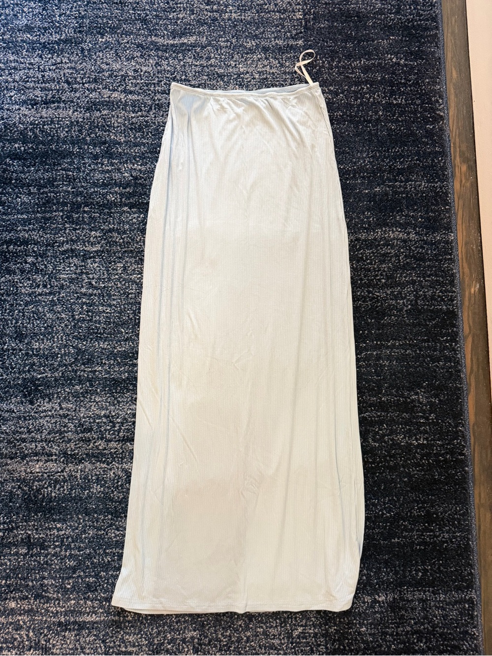 Light Blue Sleeveless Maxi Skirt and Tank Set - Picture 3 of 4